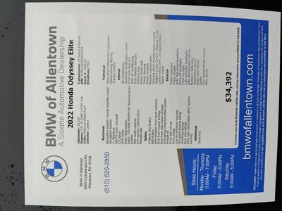 2022 Honda Odyssey Elite