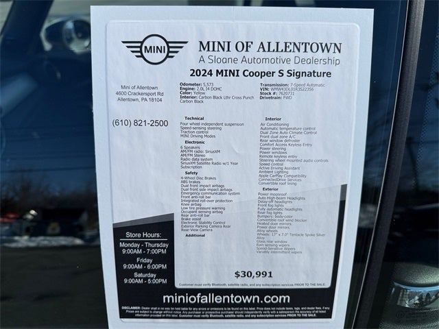 2024 MINI Cooper S Signature