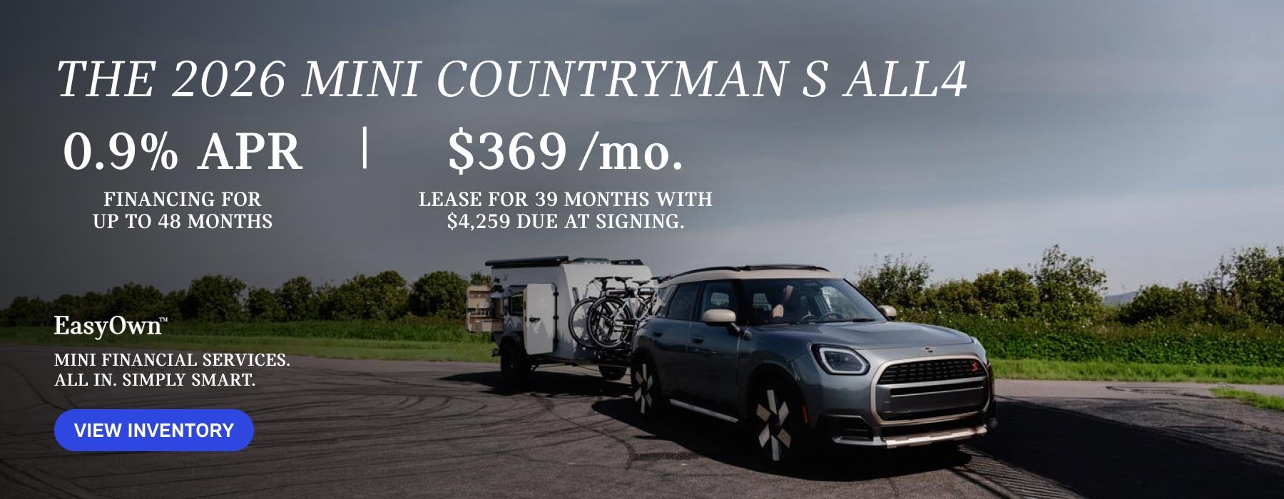 Front view of MINI Countryman.